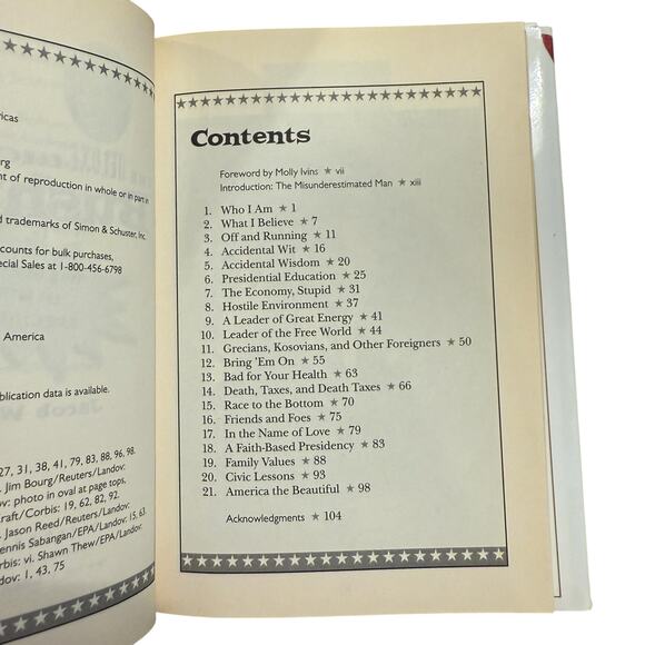 Bushisms Hardback book, Edited by Jacob Weisberg, forword by Molly Ivins - Picture 3 of 5